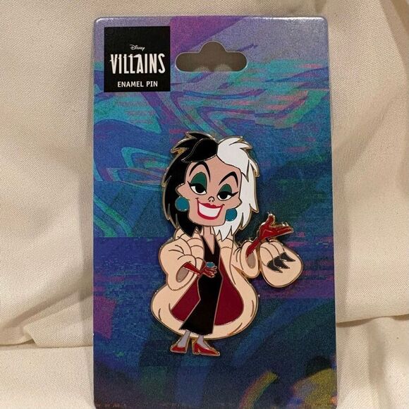 Disney Villain 101 Dalmatians Cruella de Vil Cute Collectible Pin Enamel Pin NWT - Picture 3 of 4